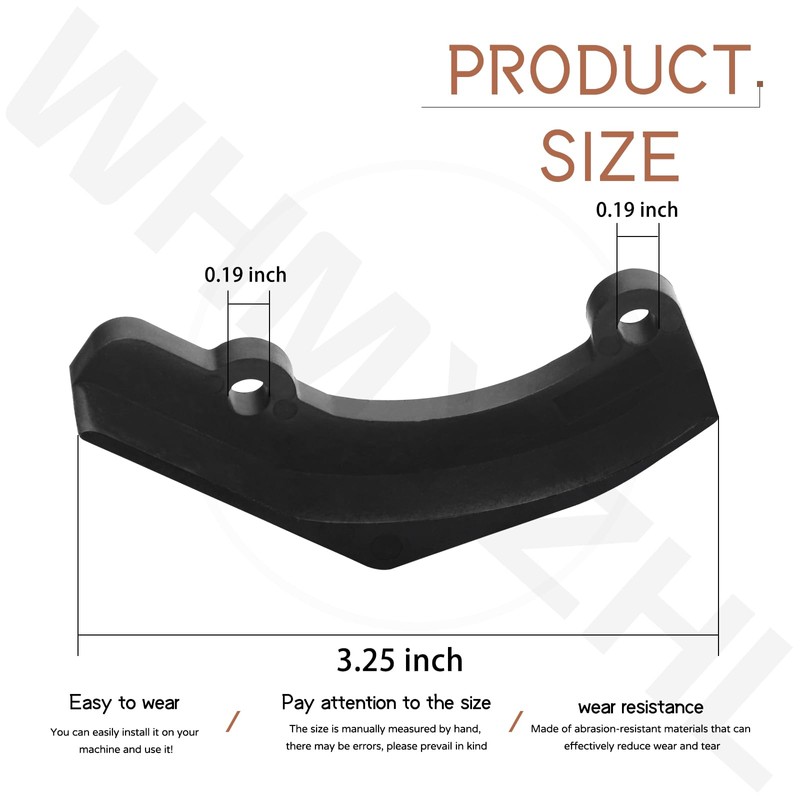 Pair of Snow Thrower Blower Wear Pads Compatible with Greenworks