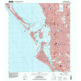 YellowMaps Sarasota FL topo map, 1:24000 Scale, 7.5 X 7.5 Minute, Historical, 1994, Updated 2000, 26.9 x 24 in - Polypropylene