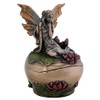 SUMMIT COLLECTION Pondering Fairy on Lotus Fantasy Art Nouveau Michelle