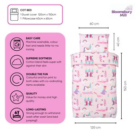 Bloomsbury Mill - Magic Unicorn - Duvet Cover Set