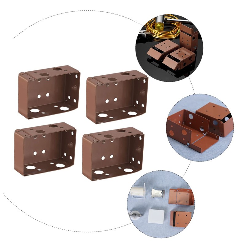 MAGICLULU 4Pcs Curtain Track Mounting Brackets Side Mounting Accessories for