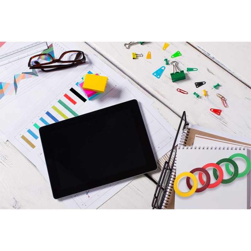 Selizo 10 Rolls 1/8” Whiteboard Pinstripe Tape Dry Erase Board