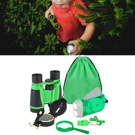 Perfeclan 5Pcs Kids Explorer Kit Nature Exploration Set Hand Cranked Flashlight Catching Kit Educational Toys for Camping Hiking
