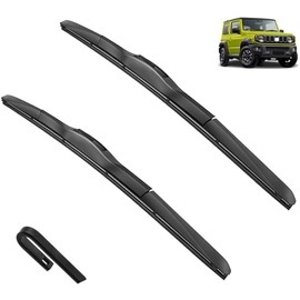 Juego de escobillas limpiaparabrisas delanteras compatible con Suzuki Jimny Sierra JB74 JB64 2018-2023, cepillos for parabrisas, ventana 2019 (Color : Front, Size : LHD)