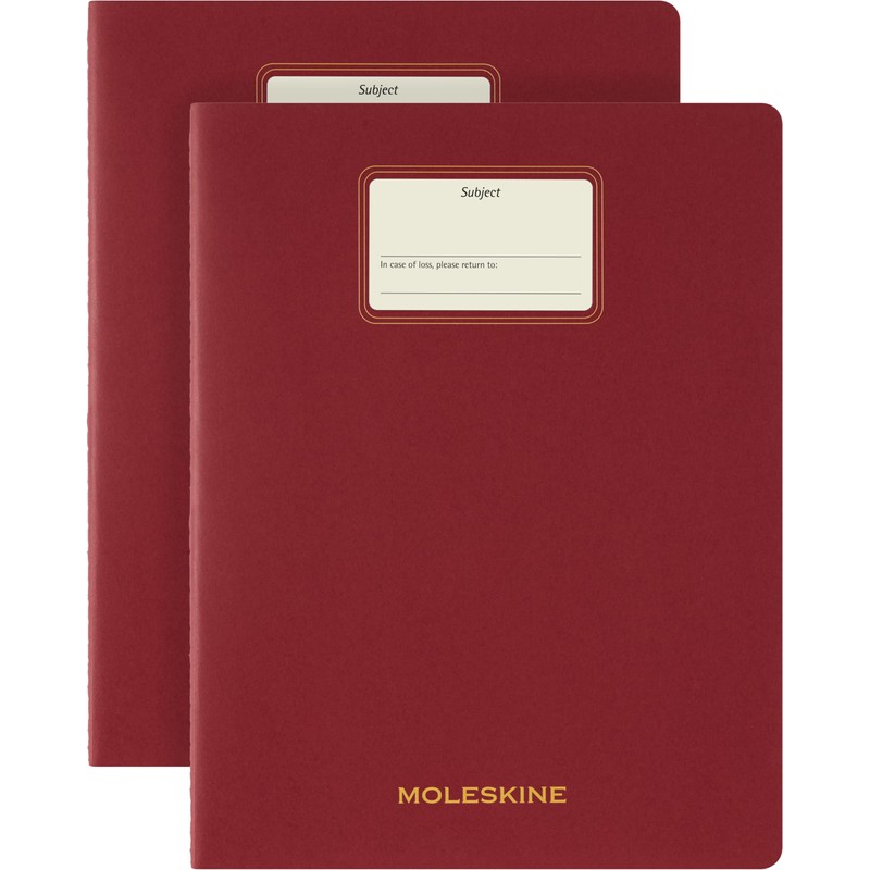Moleskine Student Cahier Journal, Set of 2 Notebooks with Removable