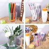 20 Pcs Acrylic Pencil Holder Clear Makeup Brush Holder Pen