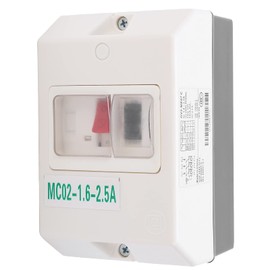 Motor Circuit Breaker, MC02-1.6-2.5A 50/60Hz Motor Circuit Breaker IP55 Waterproof Circuit Breaker Mini Circuit Breaker Isolator For Controlling Overload
