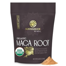 Sunwarrior Organic Maca Root Powder Yellow 8 Grams of Adaptogenic Superfood per Serving Supports Energy, Stamina, Mood & Balance Peruvian Maca Powder 