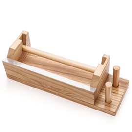 MOLSHINE Wood Multi Washi Tape Dispenser,One-Handed Operation Masking Tape Cutter,Tape Roll Storage Holder for Handicraft,DIY,Gifts Wrapping (Wood Original Color)