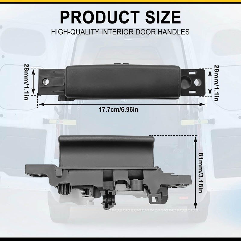 Dunviku Interior Sliding Door Handle Right Passenger Side Interior Door