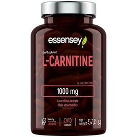 Essensey L-Carnitine 1000mg - 90 Capsules | High Absorption Form | Ideal for Vegetarians High Strength L Carnitine Supplement