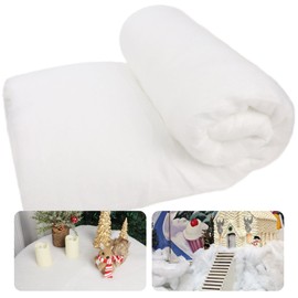 winemana Christmas Snow Decorations 8x2.7 FT Fake Snow Blanket Roll for Xmas Village Tree Houses Scene Display White Winter Decor Artificial Snow for Indoor Table Runner Party Wonderland Accessories