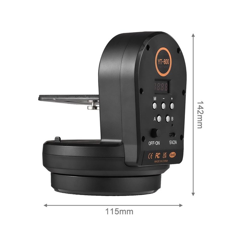 Panorama Shooting Motorized Panoramic Head, AB Position Setting, Fit Tripod,