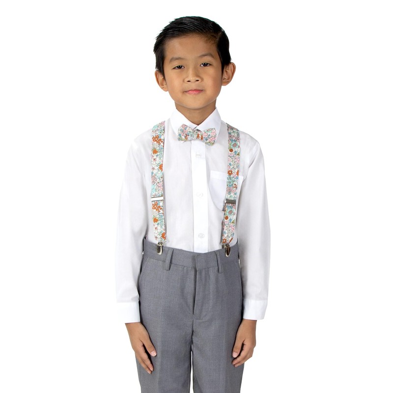Spring Notion - Tirantes y pajarita de algodón para niños