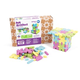Roylco Sustainable Felt Builders, Age 4+, Felt Architect Toy for Early Engineering and Creative Architecture, Educational STEM Learning, Construction Block Play for Kids, Teens, Adults