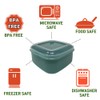 GODAGE 6-Piece Nesting Microwave Containers with Adjustable Steam Vents, Food