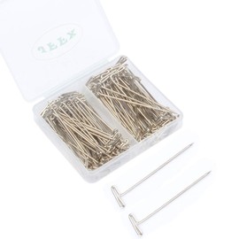 JFFX Steel T-pins for Blocking Knitting, Modelling, Crafts and Wig Making Needles 100 Pieces 2 Inch