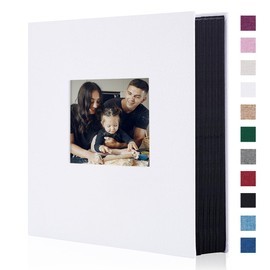 Miaikoe Photo Album 4 x 6 inch 400 Linen Album Slip in for Family Wedding Anniversary, Book Holds 400 Vertical 4 x 6 inch Photos, Red
