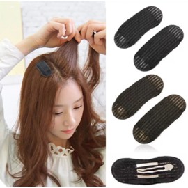 TIKA 4 Pcs Hair Clips Sponge Bump It Up - Volume Base Inserts, Invisible Hair Pin Set