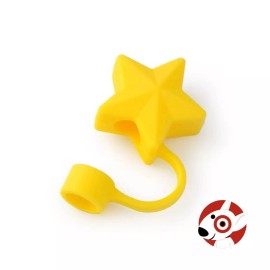 Target Christmas Holiday STAR Novelty Silicone Straw Topper Target Bullseye Playgrou...