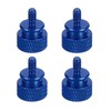 sourcing map 4Pcs #6-32 UNC Aluminum Thumb Screws, 12x16mm(ODxH) Computer