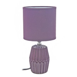 Ceramic Table Lamp with Shade Meridian Purple