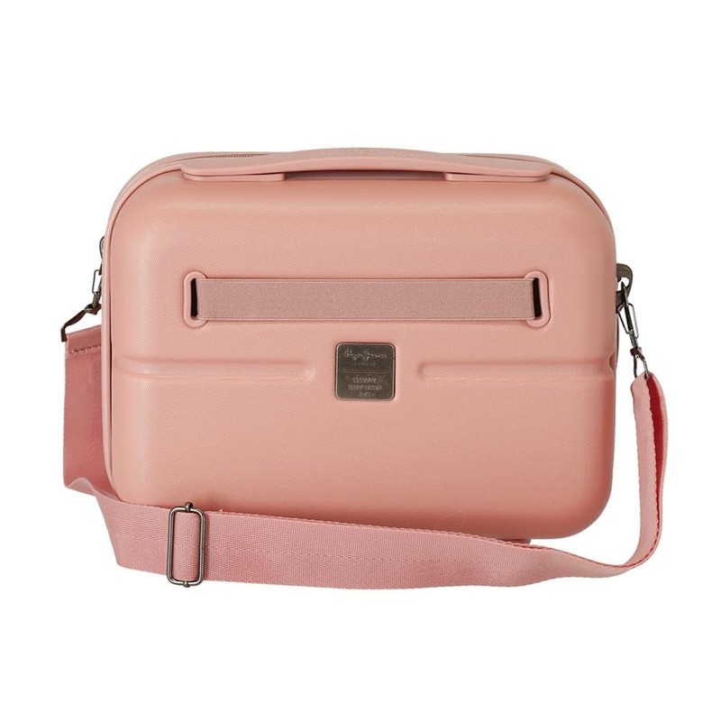 Pepe Jeans Laila Cabin Trolley, Light-pink, Wash bag made of