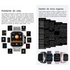 susnov tech Smartwatch Glucosa Llamadas,Asistente De Voz Monitoreo Salud (Negro)