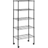 5-Tier Storage Shelves Wire Metal Shelving Unit for Garage Kitchen