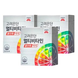Korea Eundan Dietary Supplement Vitamin Pack Tablets 120 3 Pack for daily wellness routines, capsules powder or sticks, Korean Import, Option 1