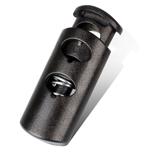 Double Hole Cord Locks End Plastic Spring Stop Toggle Stopper