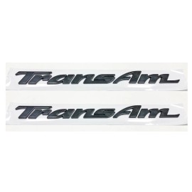 GTOG8TA New!! 1993-2002 Pontiac Firebird Trans Am Door Emblem Letters 93-02 Black PAIR!