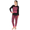 ThePyjamaFactory Cool Sister Squad Heart Long Girls Cotton Pyjamas (9-10