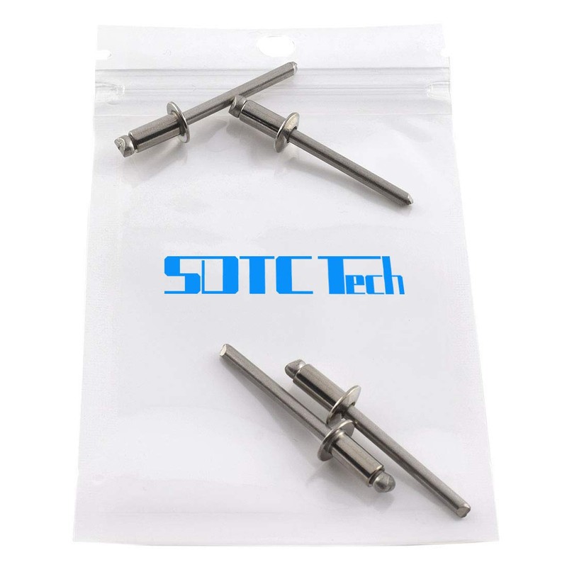 SDTC Tech Stainless Steel Blind Rivets 1/8" x 1/4" (4-4)