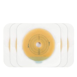 CARBOU Adhesive Skin Barrier with Non-Woven Border for Two-Piece Colostomy Bags (10 Count (Pack of 1))