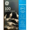 GE 100 Mini String Clear Lights WHITE Wire Patio Wedding