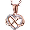 LuckyLy Collares para Mujer Acero Inoxidable y Zirconia Cúbica Regalos