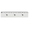 'Black Hearts And Arrows' 15cm (6 Inch) White Plastic Ruler