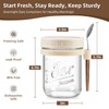 6 Pack Overnight Oats Containers with Lids and Spoons, 16