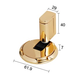 PANALI 1 Pack Windproof Magnetic Door Stopper, Concealed Retractable Design Strong Adhesive Wall Protector for Kitchens Bedrooms Offices, GP