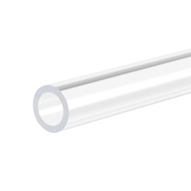 MECCANIXITY Acrylic Pipe Rigid Round Tube Clear 8mm(5/16") ID 12mm(1/2") OD 305mm(12") for Lamps and Lanterns,Water Cooling System