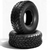 TRIBLE SIX 25x10-12 ATV/UTV Tires, 25x10x12 All-Terrain Tires, Set of