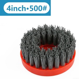 4 Inch Angle Grinder Cleaning Brush, Round Grinding Brush, Stone Antique Brush for Stone Granite Polishing Cleaning M10, 500#