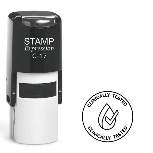stampexpression - Clinically Tested Circle with Checkmark Self Inking Rubber