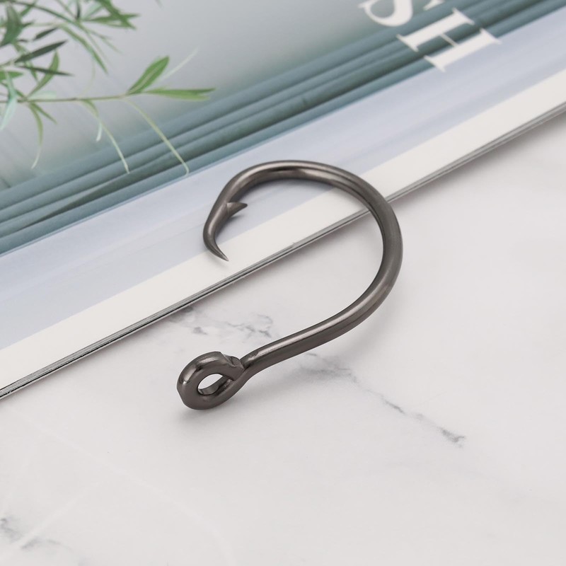 ECSiNG 10Pcs Fishing Hooks 10/0 Circle Hooks Saltwater Fishing Hooks