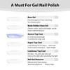 MEET ACROSS Gel Nail Polish Kit with Base Top Coat