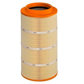 HENGST Air Filter Type E1016L - Air Filter Insert for NKW - Air Filter Lorries, Commercial Vehicle Replacement Parts, NKW Air Filter, Air Filtration Automotive, Diesel Engine