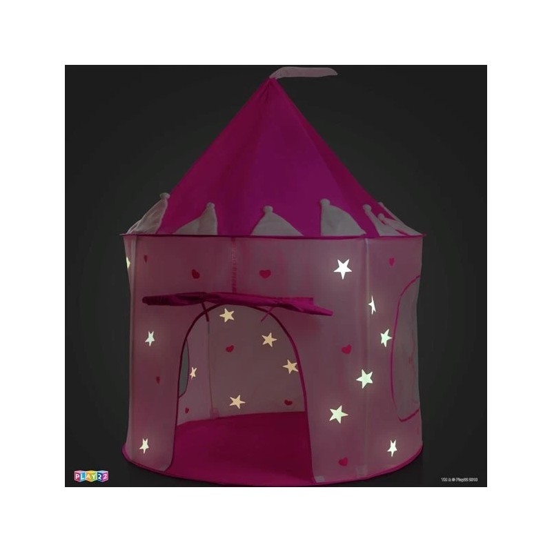 Play22 Portable Kids Play Tent Princess Castle Pink - Glow