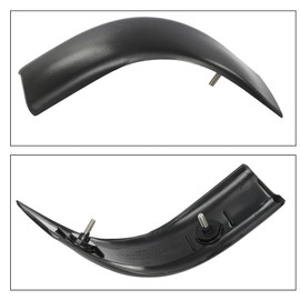 CHEDA Corner Roof Moldings Compatible with Ford F250 F350 F450 F550 Super Duty 1999-2007 Regular & Crew Cab Only (Not Fit Extended Cab) YC3Z-2551729-PTM, Pair Primed and Ready to Paint Black