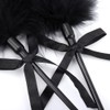 FSSTUD PU Leather Horse Riding Whip Paddle Feather Teaser Stick